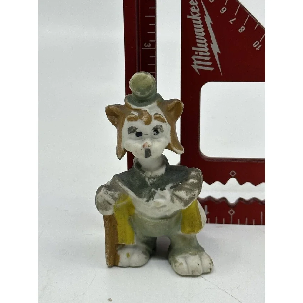 Vintage Disney Figurine‎ Honest John Fox Pinocchio Ceramic Cold Paint Japan 2.5